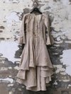 Mutedance 25 Spring/Summer Irregular Cut Dress MD-MD25SS15-BIGE MD25SS14